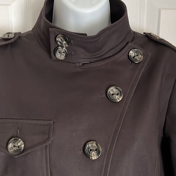 DALIA || BROWN UTILITY STYLE FULLY LINED JACKET SIZE 10 - Picture 3 of 12